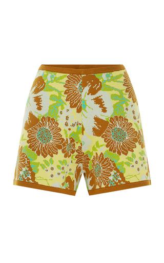 Wrenly Floral Knit Shorts by ALEMAIS