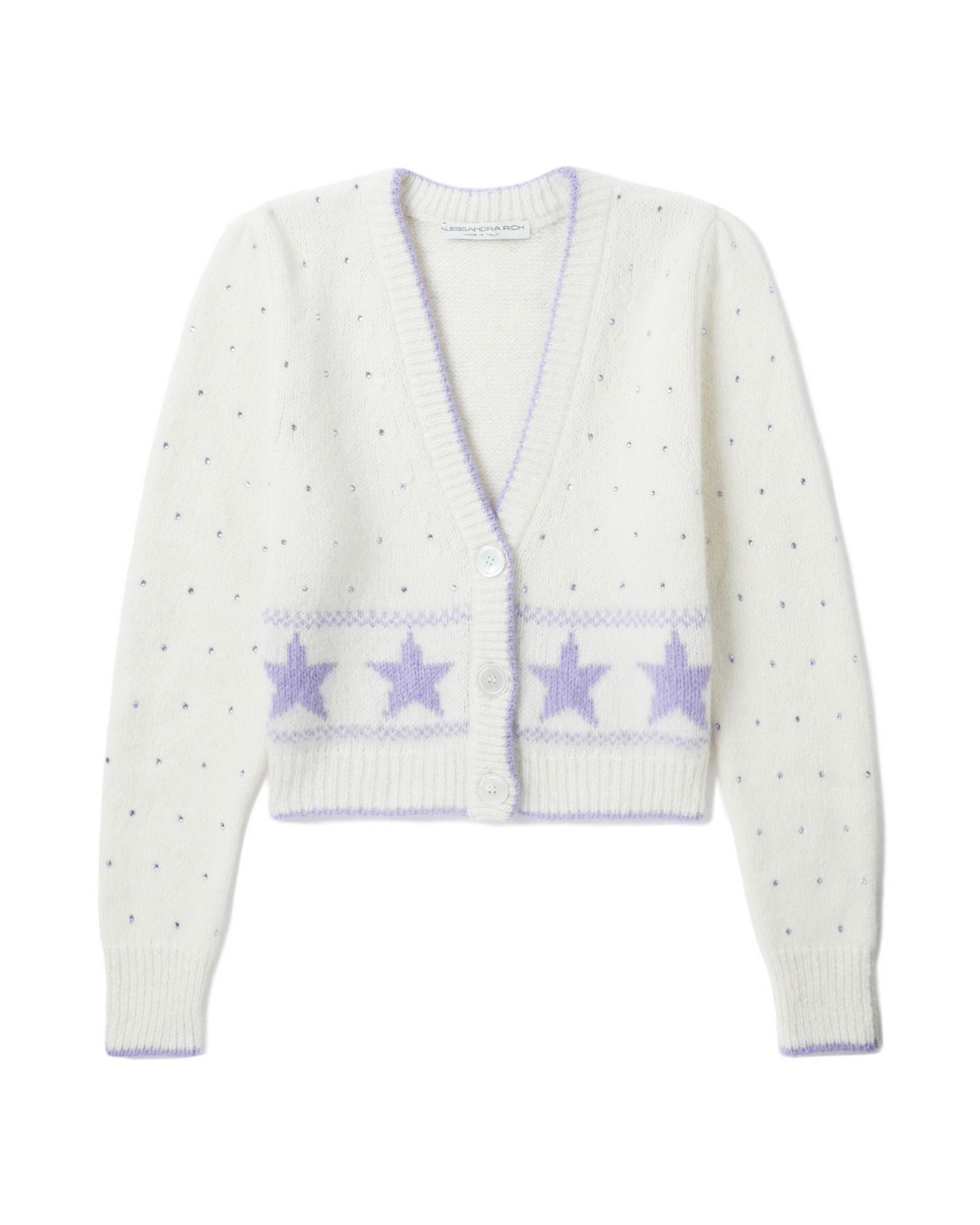Star jacquard cropped cardigan by ALESSANDRA RICH