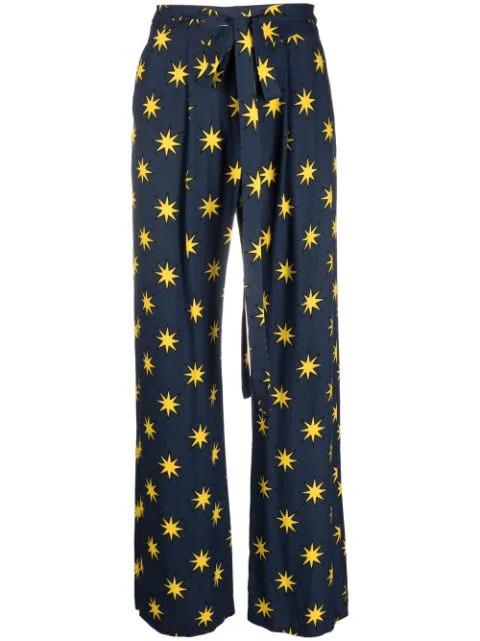 Starry printed straight-leg trousers by ALESSANDRO ENRIQUEZ