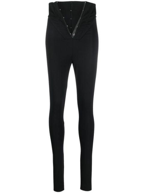 high-waisted skinny-fit trousers by ALESSANDRO VIGILANTE
