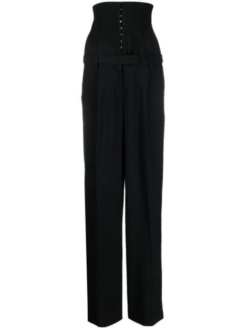 high-waisted tailored trousers by ALESSANDRO VIGILANTE