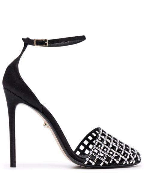 caged-detail stiletto sandals by ALEVI
