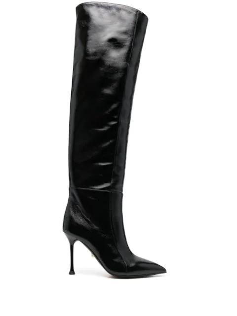 over-the-knee length 100mm boots by ALEVI
