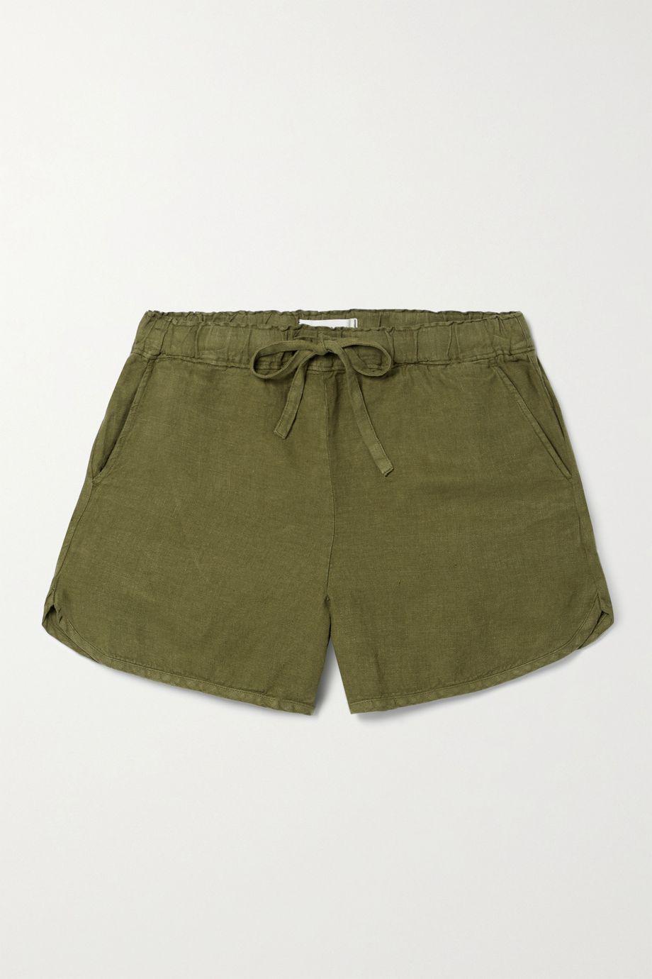 Sunny linen-twill shorts by ALEX MILL