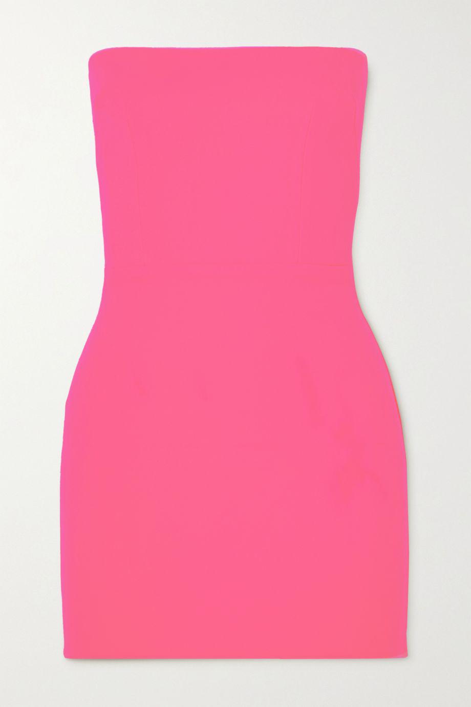 Lux strapless crepe mini dress by ALEX PERRY