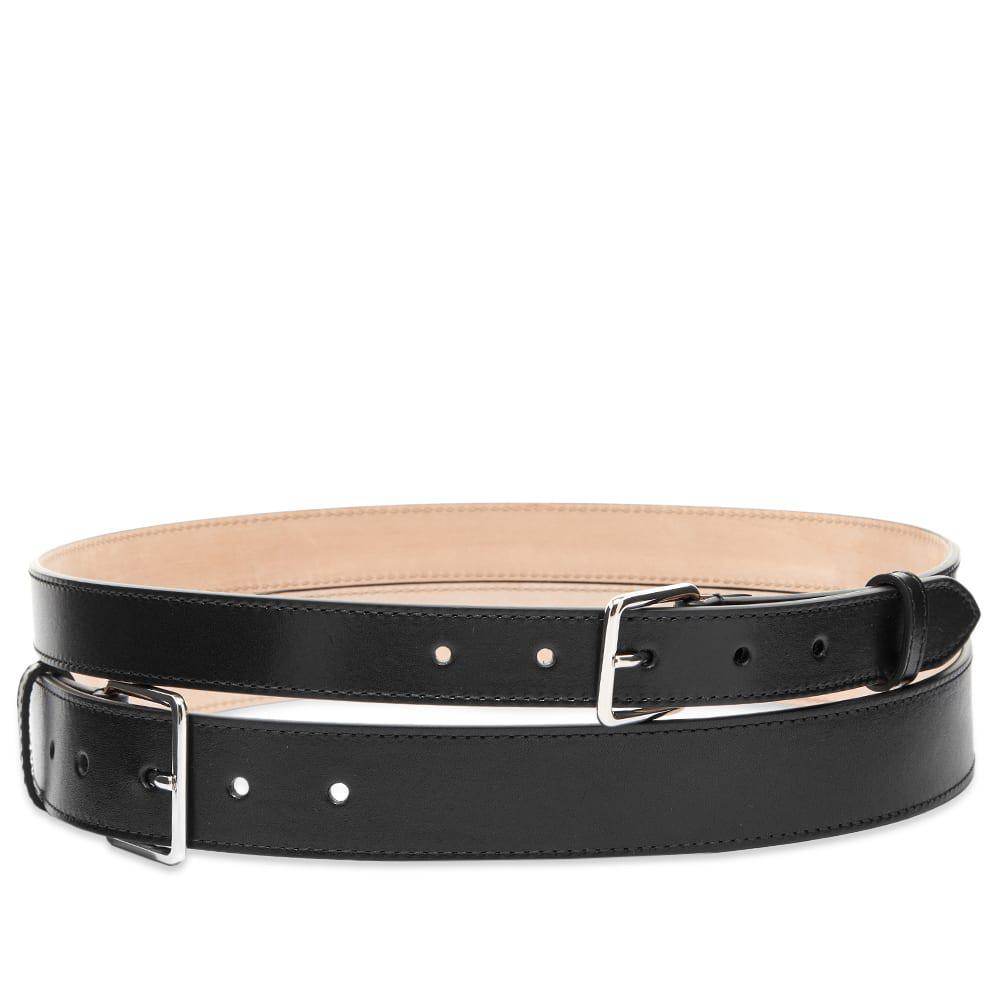 alexander mcqueen double leather belt