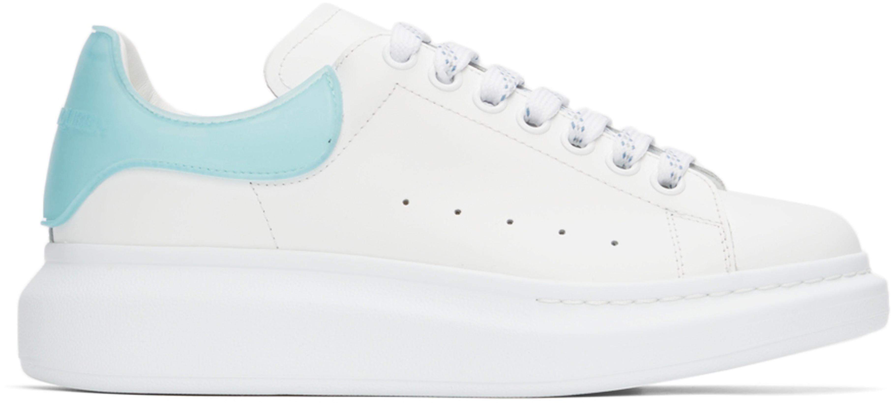 White \u0026 Blue Oversized Sneakers by 