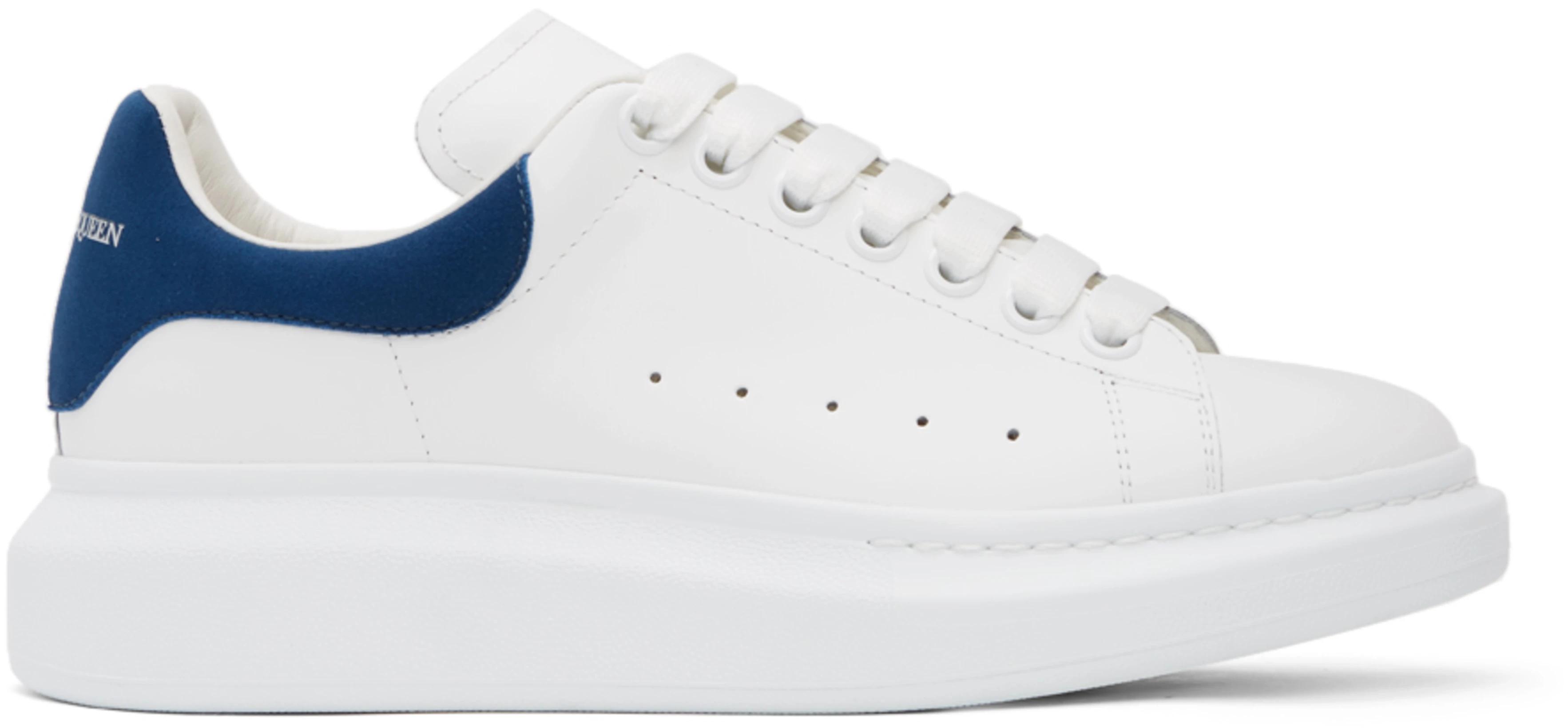 White \u0026 Blue Oversized Sneakers by 