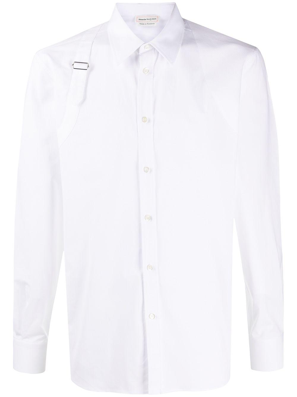 alexander mcqueen buckle shirt