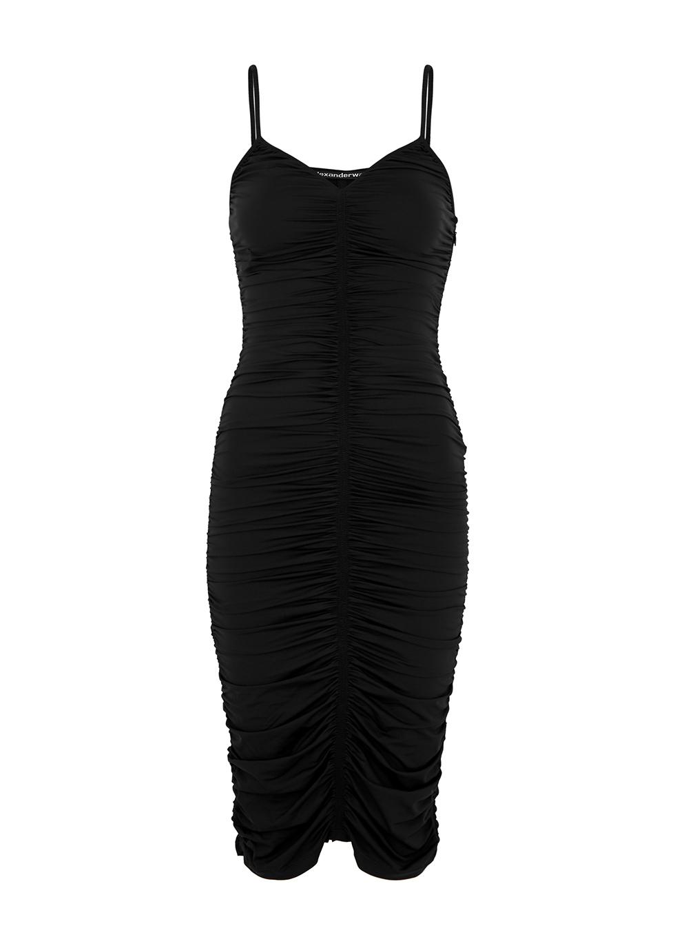 Ruched stretch-jersey midi dress by ALEXANDER WANG