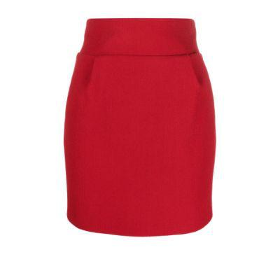 Red High waist fitted skirt by ALEXANDRE VAUTHIER