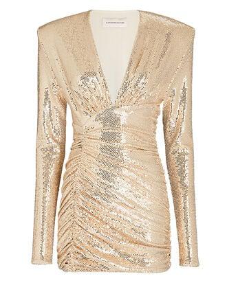 Ruched Sequined Mini Dress by ALEXANDRE VAUTHIER