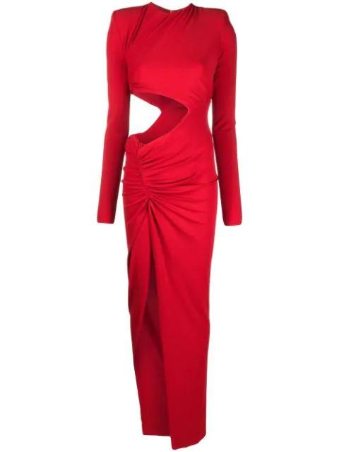 cut-out long-sleeve dress by ALEXANDRE VAUTHIER