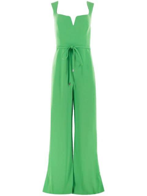 flared tied-waist jumpsuit by ALEXIS