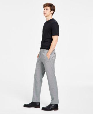 Men's Slim-Fit Black & White Pattern Suit Separate Pants by ALFANI