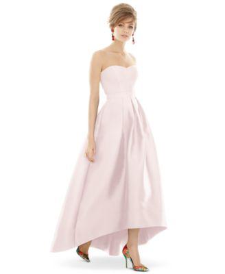 Strapless High-Low Maxi Dress by ALFRED SUNG