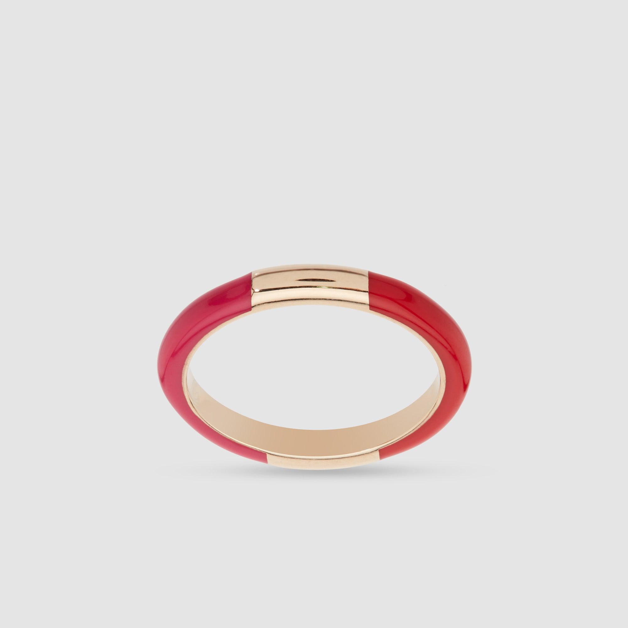 Alice Cicolini 14k Yellow Gold Memphis Candy Band Pink by ALICE CICOLINI