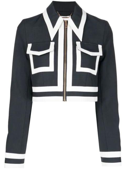 Midnight Love cropped shirt jacket by ALICE MCCALL
