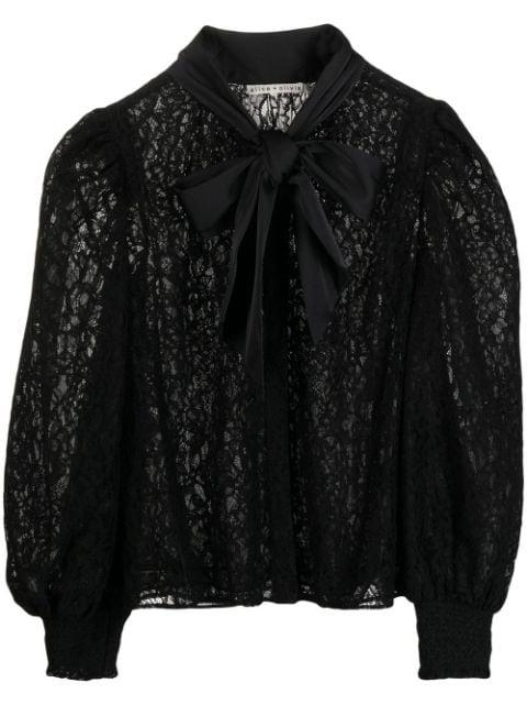 Brentley long-sleeved blouse by ALICE+OLIVIA