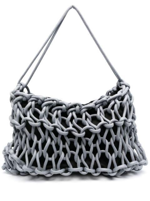 cable-knit shoulder bag by ALIENINA