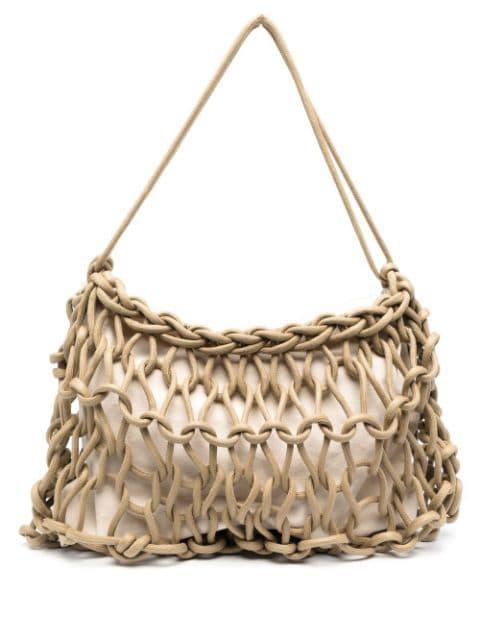 cable-knit shoulder bag by ALIENINA