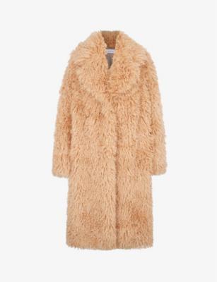 Gibb wide-collar relaxed-fit faux-fur coat by ALIGNE