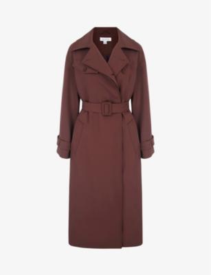 Gilda belted recycled-polyester trench coat by ALIGNE