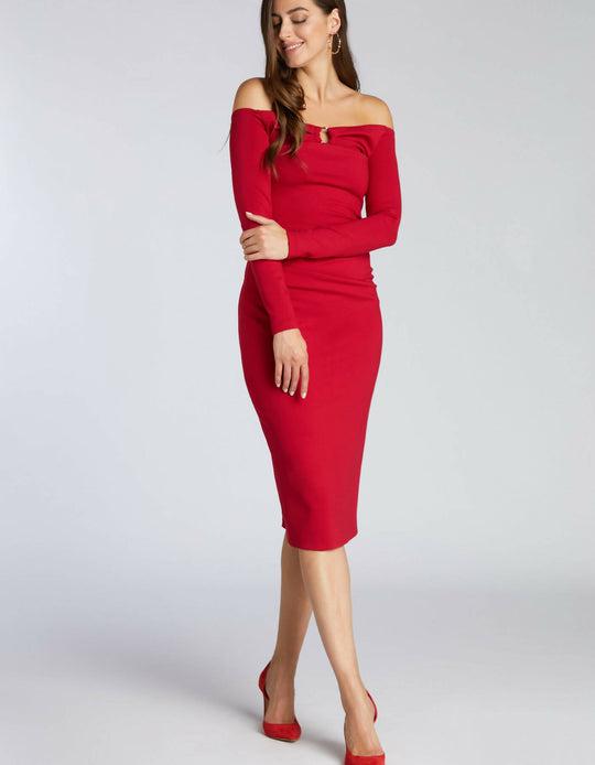 Shiraz Dress Classic Red by ALINA CERNATESCU