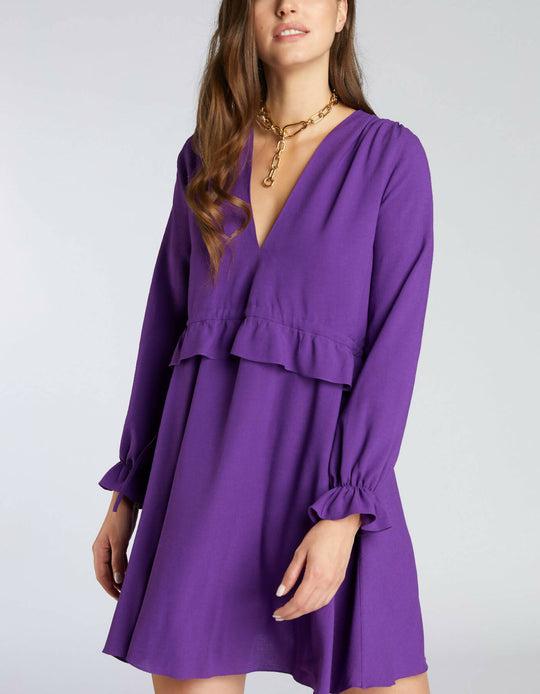Toledo Dress Violet Purple by ALINA CERNATESCU