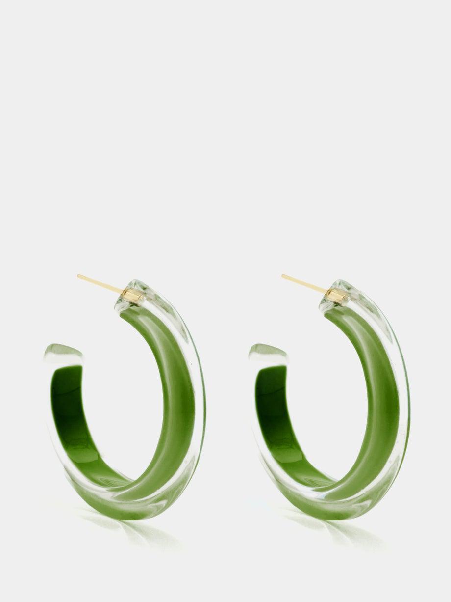 Jelly small 14kt gold-plated hoop earrings by ALISON LOU