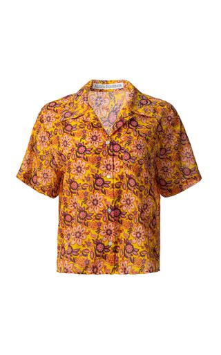 Stevie Lemonade Printed Cotton Shirt by ALIX OF BOHEMIA
