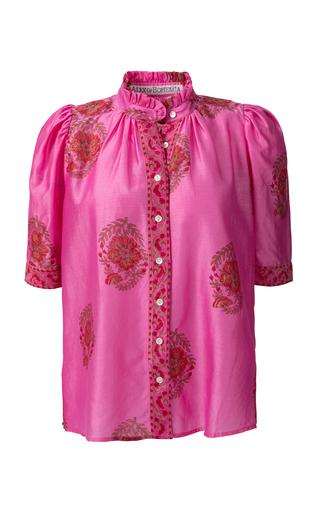 Winnie Rosaria Silk Chanderi Shirt by ALIX OF BOHEMIA