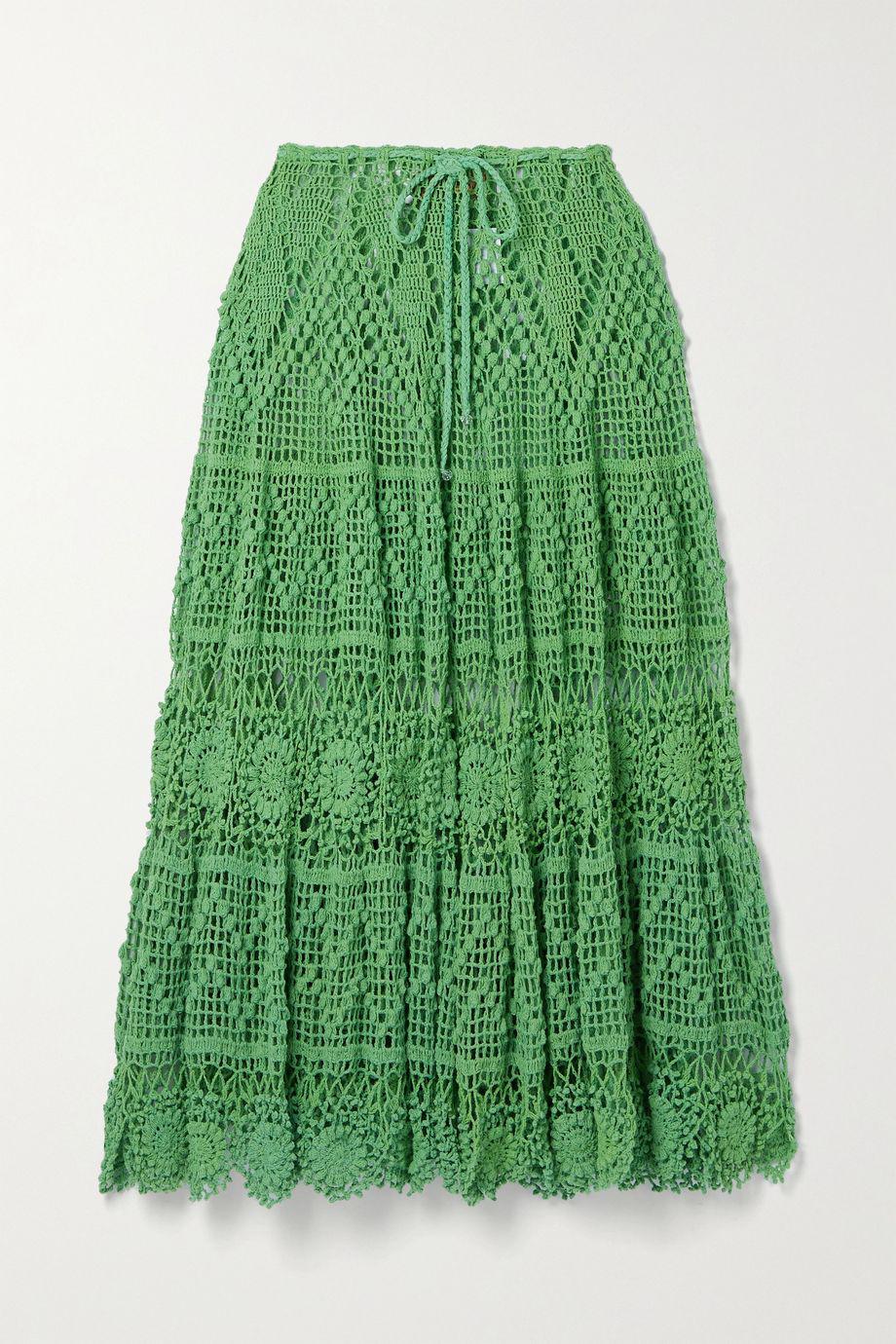 Joyce crocheted cotton maxi skirt by ALIX PINHO
