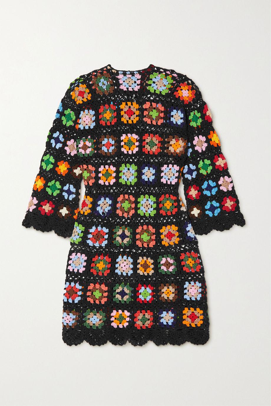 Love Square crocheted cotton mini dress by ALIX PINHO