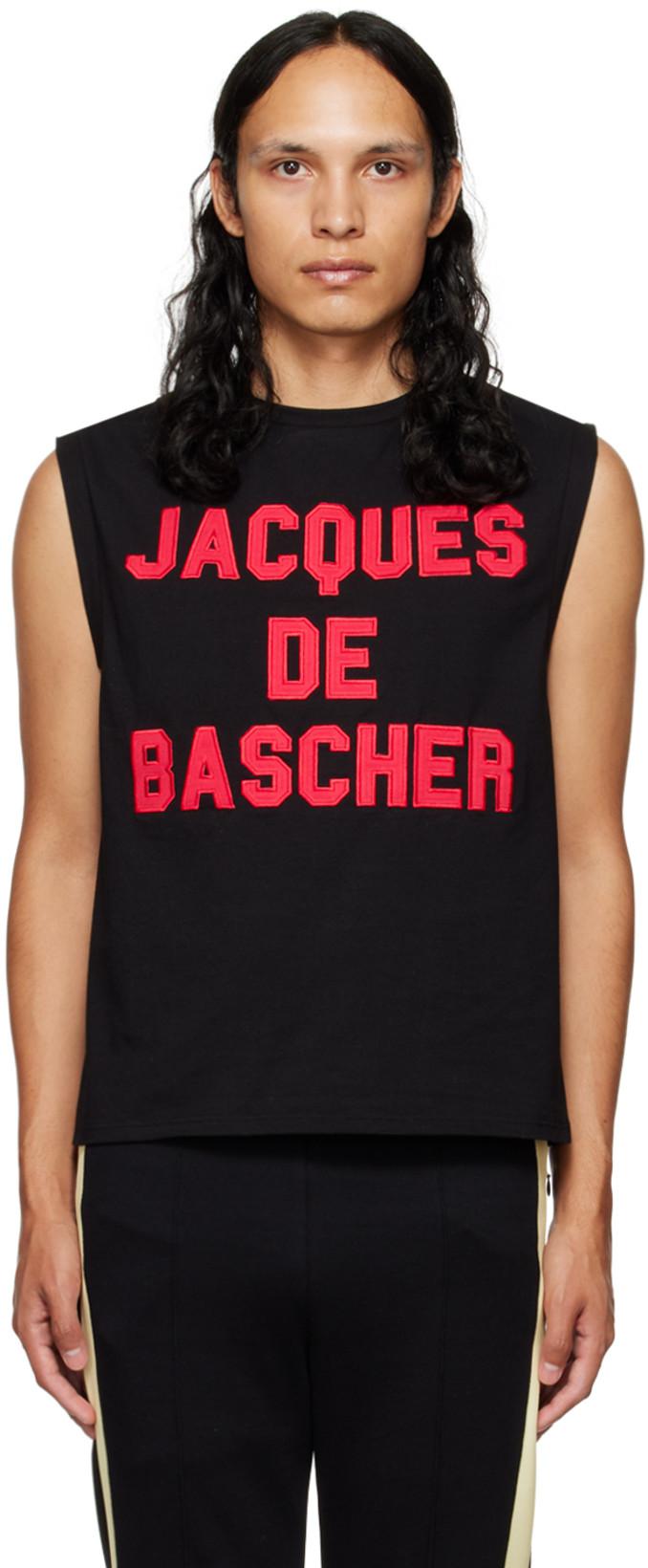 Black Jacques De Bascher Tank Top by ALLED-MARTINEZ
