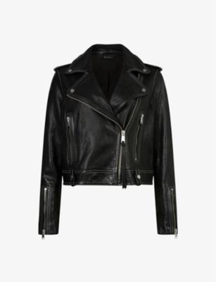 Ayra biker-inspired leather jacket by ALLSAINTS
