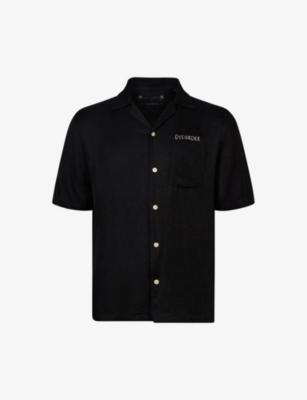 Disorder slogan-embroidered camp-collar woven shirt by ALLSAINTS
