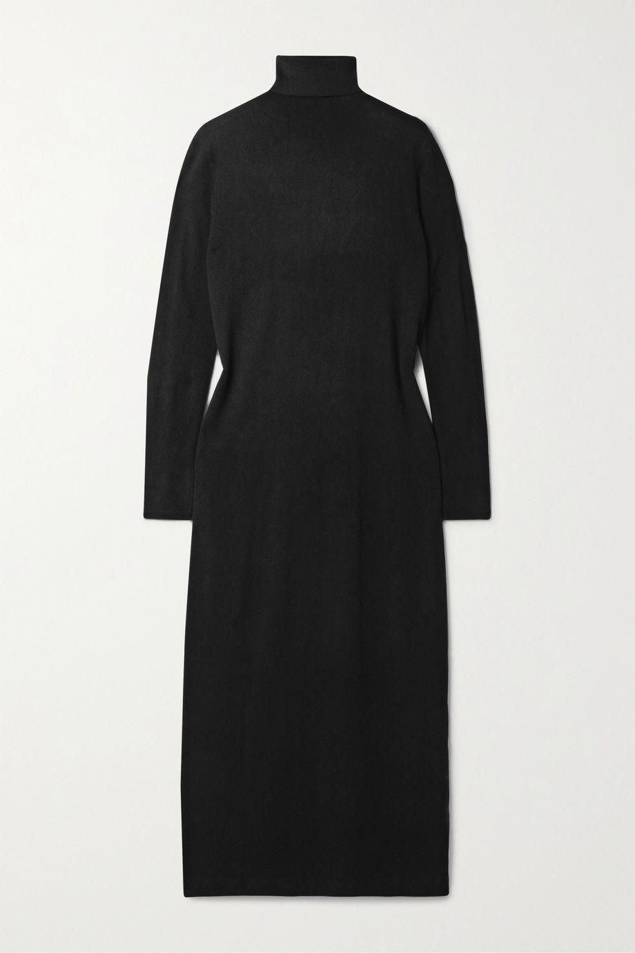 Wool and cashmere-blend turtleneck midi dress by ALLUDE