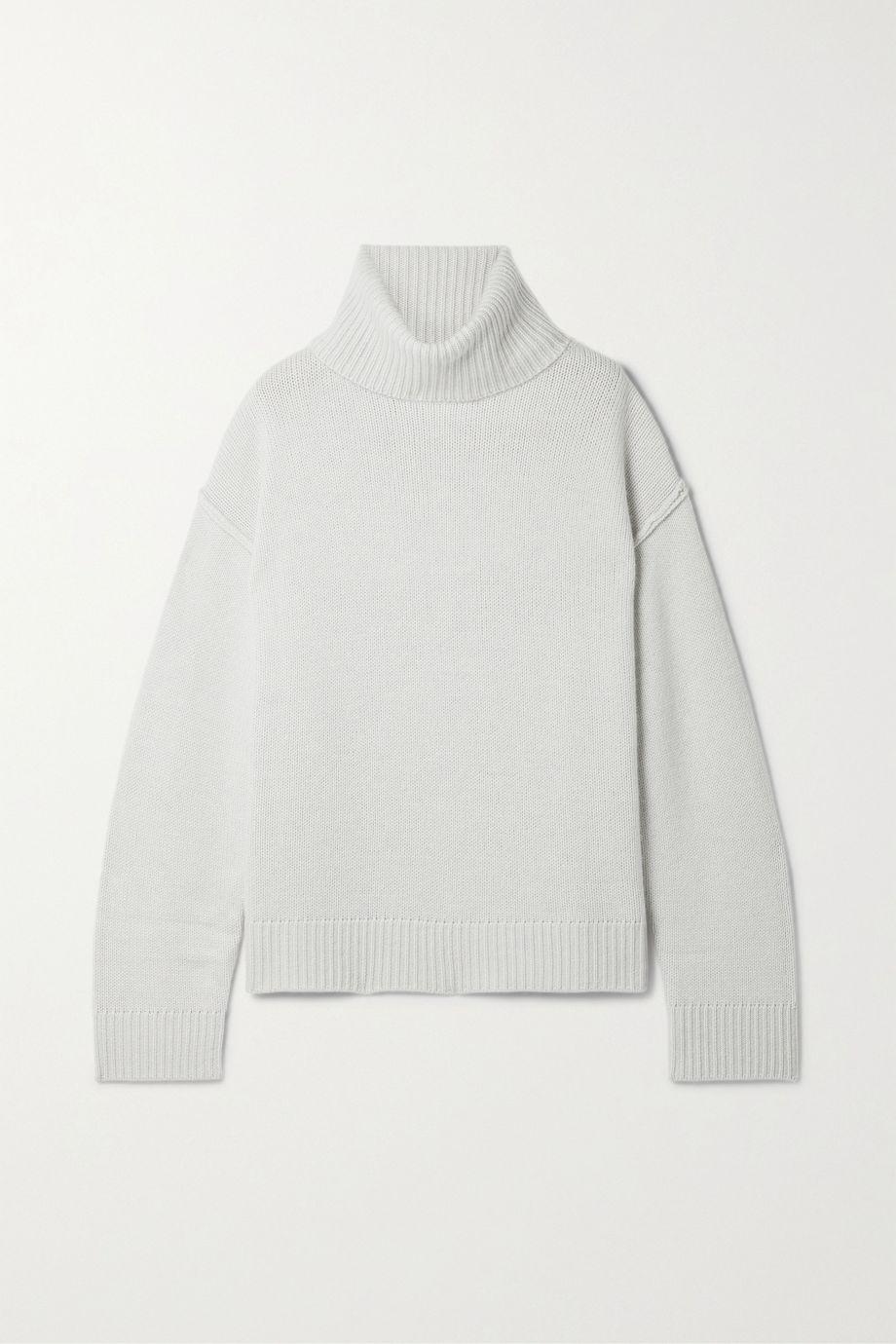 Wool and cashmere-blend turtleneck sweater by ALLUDE