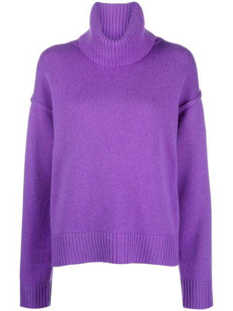 roll- neck long-sleeve jumper by ALLUDE