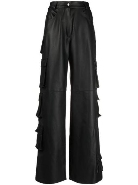 high-waisted cargo trousers by ALMAZ