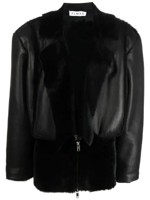 oversized shearling jacket by ALMAZ