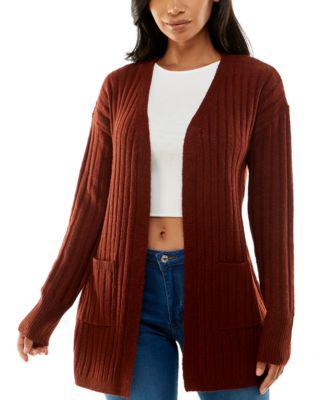 Juniors' Lace-Up-Back Cardigan by ALMOST FAMOUS