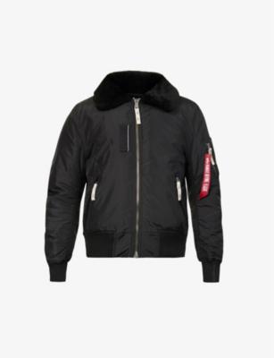 Injector ribbed-trim regular-fit shell jacket by ALPHA INDUSTRIES
