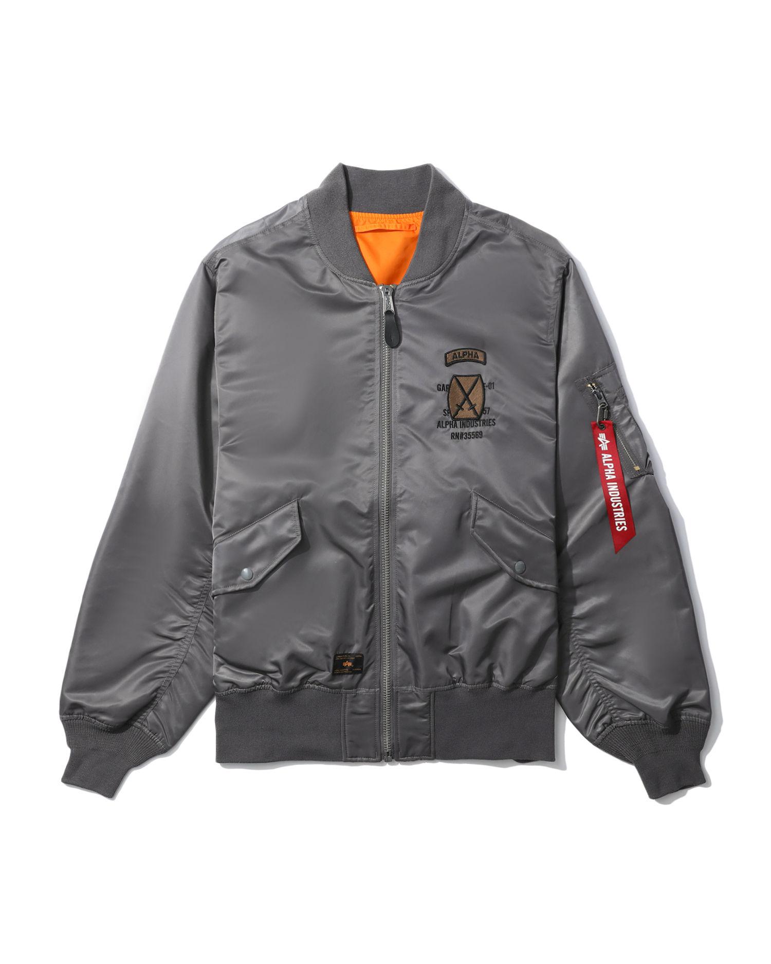 Patched bomber jacket by ALPHA 