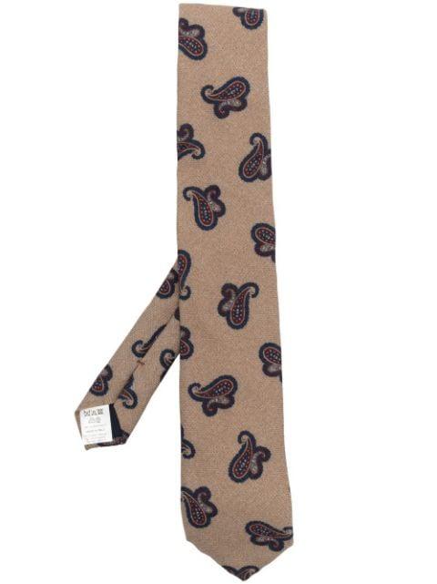 paisley-print silk tie by ALTEA
