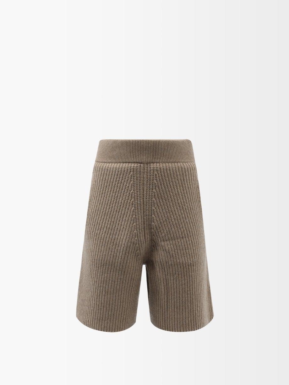 Merino-blend rib-knit shorts by ALTU