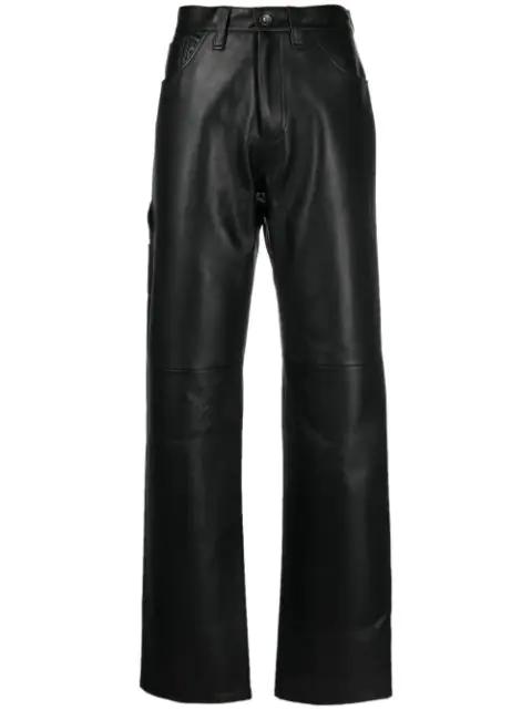 leather workwear trousers by ALTU