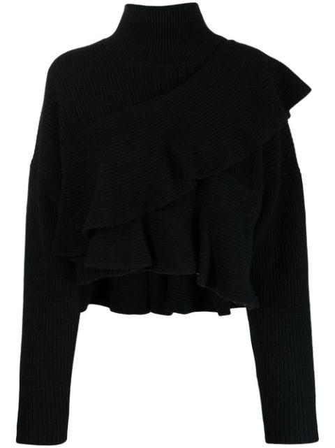 flounce wool-cashmere jumper by ALTUZARRA