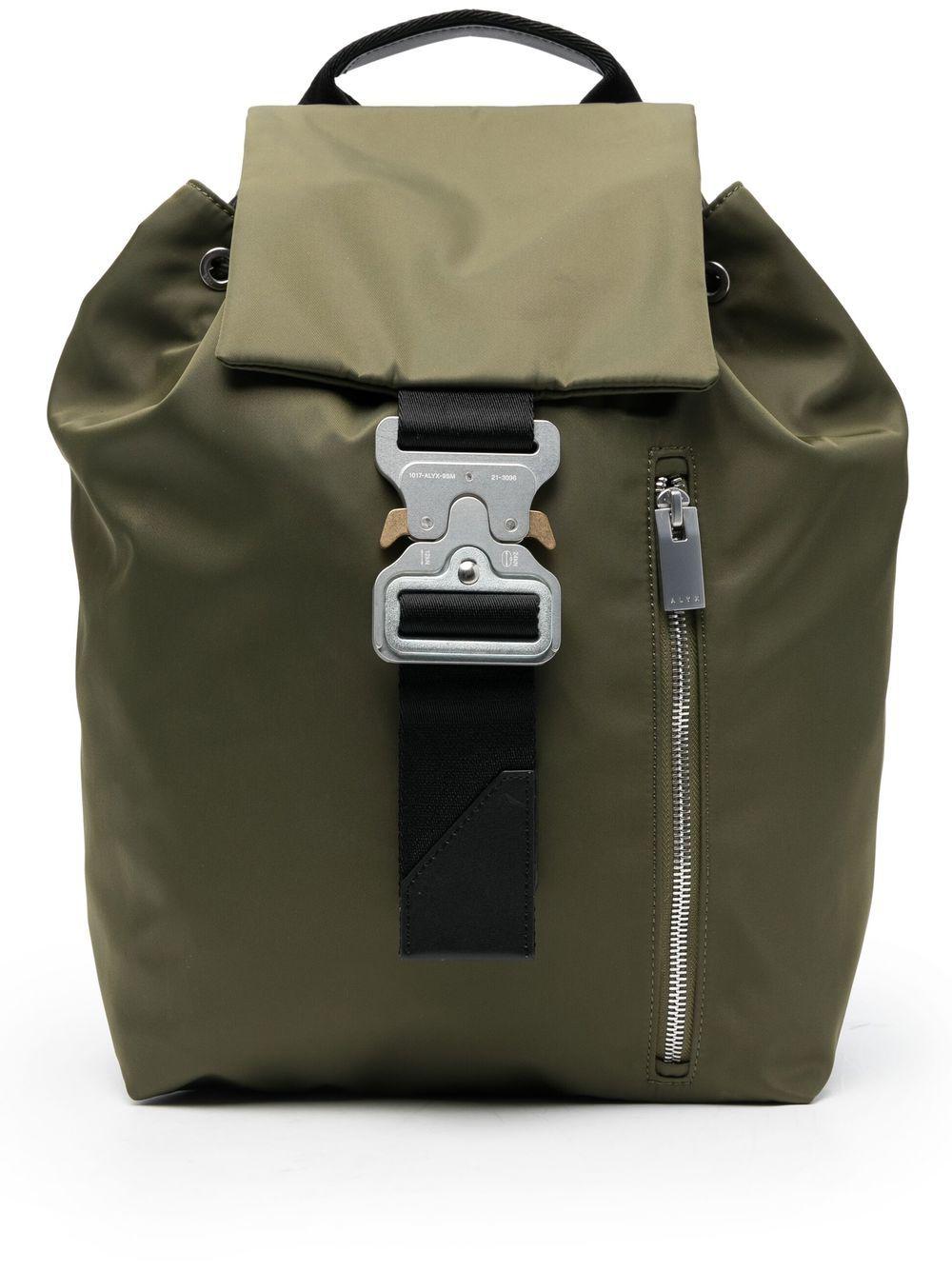 Alyx Men's Tank Buckle-Fastening Backpack (Green) by ALYX